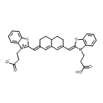CAS#: 170153-80-7, 3-(2-{(E)-[7-{(Z)-[3-(2-Carboxyethyl)-1,3-Benzothiazol-2(3H)-Ylidene]Methyl}-4,4A,5,6-Tetrahydro-2(3H)-Naphthalenylidene]Methyl}-1,3-Benzothiazol-3-Ium-3-Yl)Propanoate