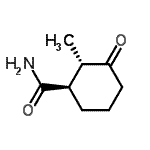 CAS 登录号：170312-36-4， (1R,2S)-2-甲基-3-氧代环己烷甲酰胺
