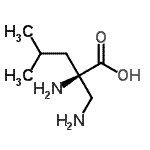 CAS 登录号：170384-24-4， 2-(氨基甲基)-L-亮氨酸