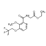 CAS 登录号：170621-40-6， 乙基N-{[3-甲氧基-4-(2,2,2-三氟乙氧基)-2-吡啶基]羰基}甘氨酸酯