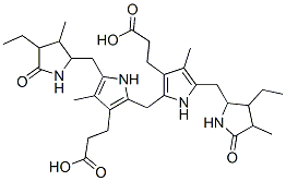 CAS 登录号：17095-63-5， 3-[2-[[3-(2-羧基乙基)-5-[(3-乙基-4-甲基-5-氧代-吡咯烷-2-基)甲基]-4-甲基-1H-吡咯-2-基]甲基]-5-[(4-乙基-3-甲基-5-氧代-吡咯烷-2-基)甲基]-4-甲基-1H-吡咯-3-基]丙酸