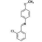CAS 登录号：17099-11-5， (E)-1-(2-氯苯基)-N-(4-甲氧基苯基)甲亚胺