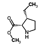 CAS 登录号：171232-79-4， 甲基(3R)-3-乙基-L-脯氨酸酯