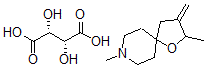 CAS#: 171252-79-2, 2,8-dimethyl-3-methylene-1-oxa-8-azaspiro[4.5]decane (2R,3R)-2,3-dihydroxybutanedioate