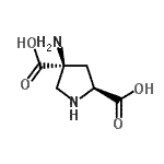 CAS 登录号：171336-80-4， (2S,4S)-4-氨基-2,4-吡咯烷二甲酸