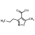 CAS#: 17147-43-2, 5-Methyl-3-Propyl-1,2-Oxazole-4-Carboxylic Acid