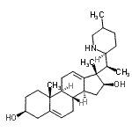 CAS#: 17155-31-6, (3beta,16beta,17alpha)-10,17-Dimethyl-17-{(1S)-1-[(2S)-5-Methyl-2-Piperidinyl]Ethyl}Gona-5,12-Diene-3,16-Diol