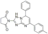 CAS 登录号：171668-03-4， 1-[5-(4-甲基苯基)-7-苯基-1,7-二氢-[1,2,4]三唑并[1,5-a]嘧啶-2-基]吡咯烷-2,5-二酮