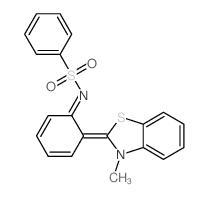 CAS#: 17173-00-1, (NZ)-N-[(6Z)-6-(3-Methylbenzothiazol-2-Ylidene)-1-Cyclohexa-2,4-Dienylidene]Benzenesulfonamide