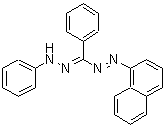 CAS 登录号：1719-72-8， (E)-1-(1-萘基)-2-[(E)-苯基(苯基亚肼基)甲基]二氮烯