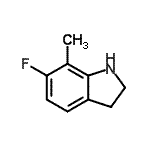 CAS#: 172078-30-7, 6-Fluoro-7-Methylindoline