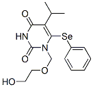CAS 登录号:172255-86-6, 1-(2-羟基乙氧基甲基)-6-苯基硒基-5-丙-2-基嘧啶-2,4-二酮