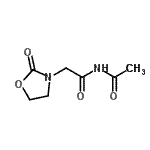 CAS 登录号：172514-91-9， N-乙酰基-2-(2-氧代-1,3-恶唑烷-3-基)乙酰胺