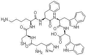 CAS#: 172546-75-7, L-Histidyl-L-Cysteinyl-L-Lysyl-L-Phenylalanyl-L-Tryptophyl-L-Tryptophan