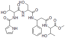 CAS#: 172548-92-4, Methyl 3-Hydroxy-2-[[3-[[3-Hydroxy-2-[[3-Hydroxy-2-(1H-Pyrrole-2-Carbonylamino)Butanoyl]Amino]Propanoyl]Amino]-3-Phenylpropanoyl]Amino]Butanoate