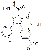 CAS#: 172701-54-1, 1-(3-Chlorophenyl)-4-Methoxy-5-(4-Nitrophenyl)Diazenylpyrazole-3-Carbohydrazide