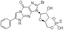 CAS#: 172806-21-2, 2-Bromo-3,4-Dihydro-3-[3,5-O-[(S)-Mercaptophosphinylidene]-beta-D-Ribofuranosyl]-6-Phenyl-9H-Imidazo[1,2-a]Purin-9-One