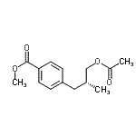CAS 登录号：173065-76-4， 甲基4-[(2R)-3-乙酰氧基-2-甲基丙基]苯甲酸酯