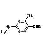 CAS#: 17322-09-7, 4-Methyl-2-(Methylamino)-5-Pyrimidinecarbonitrile