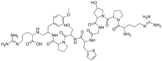 CAS 登录号：173220-35-4， (S)-3-(反式-4-羟基-L-脯氨酸)-5-(3-(2-噻吩基)-L-丙氨酸)-8-去-L-苯丙氨酸-9-(N2-(2-氨基-3-(4-甲氧基苯基)丙基)-L-精氨酸)-血管舒缓激肽