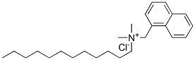 CAS 登录号：1733-96-6， 十二烷基(二甲基)(萘基甲基)氯化铵