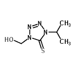 CAS 登录号：173375-97-8， 1-(羟基甲基)-4-异丙基-1,4-二氢-5H-四唑-5-硫酮