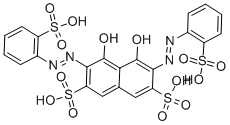 CAS#: 1738-02-9, 3,6-Bis(o-sulphophenylazo)-4,5-dihydroxynaphthalene-2,7-disulphonic acid