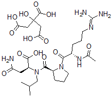 CAS#: 174024-80-7, N2-(1-(N2-Acetyl-L-arginyl)-L-prolyl)-N-(2-methylpropyl)-L-alpha-Asparagine 2-hydroxy-1,2,3-propanetricarboxylate