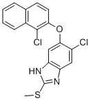CAS#: 174503-69-6, 6-Chloro-5-(1-Chloronaphthalen-2-Yl)Oxy-2-Methylsulfanyl-1H-Benzimidazole