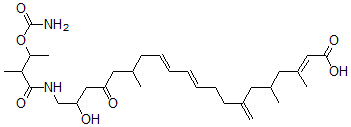 CAS#: 174513-95-2, (2E,10E,12E)-20-[(3-Carbamoyloxy-2-Methylbutanoyl)Amino]-19-Hydroxy-3,5,15-Trimethyl-7-Methylidene-17-Oxoicosa-2,10,12-Trienoic Acid