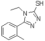 CAS 登录号：174574-01-7， 4-乙基-5-(2-甲基苯基)-4H-1,2,4-三唑-3-硫醇