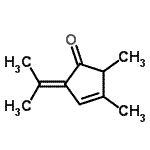 CAS 登录号：174619-64-8， 5-异亚丙基-2,3-二甲基-3-环戊烯-1-酮