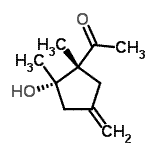 CAS 登录号：174682-12-3， 1-[(1R,2S)-2-羟基-1,2-二甲基-4-亚甲基环戊基]乙酮