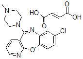 CAS 登录号：174762-89-1， 8-氯-5-(4-甲基-1-哌嗪基)-吡啶并(2,3-b)(1,5)苯并氧氮杂卓(E)-2-丁烯二酸盐(1:1)