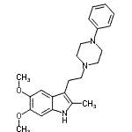CAS#: 17506-66-0, 5,6-Dimethoxy-2-Methyl-3-[2-(4-Phenyl-1-Piperazinyl)Ethyl]-1H-Indole