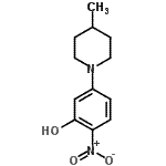 CAS 登录号：175135-21-4， 5-(4-甲基-1-哌啶基)-2-硝基苯酚