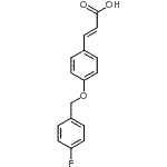 CAS 登录号：175136-19-3， (2E)-3-{4-[(4-氟苄基)氧基]苯基}丙烯酸