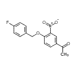 CAS#: 175136-24-0, 1-{4-[(4-Fluorobenzyl)Oxy]-3-Nitrophenyl}Ethanone