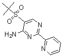CAS 登录号：175202-19-4， 5-[叔丁基磺酰基]-2-(2-吡啶基)-4-嘧啶胺