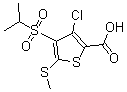 CAS#: 175202-23-0, 3-Chloro-4-[(1-Methylethyl)Sulfonyl]-5-(Methylthio)-2-Thiophenecarboxylic Acid