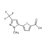 CAS#: 175202-29-6, 5-[1-Methyl-3-(Trifluoromethyl)-1H-Pyrazol-5-Yl]-2-Thiophenecarboxylic Acid