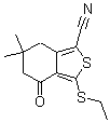 CAS#: 175202-70-7, 3-(Ethylthio)-4,5,6,7-Tetrahydro-6,6-Dimethyl-4-Oxo-Benzo[c]Thiophene-1-Carbonitrile