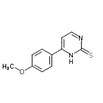 CAS 登录号：175202-77-4， 6-(4-甲氧基苯基)-2(1H)-嘧啶硫酮