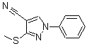 CAS#: 175203-46-0, 3-(Methylthio)-1-Phenyl-1H-Pyrazole-4-Carbonitrile