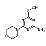CAS 登录号：175204-65-6， 4-(甲硫基)-6-(4-吗啉基)-1,3,5-三嗪-2-胺