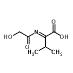 CAS 登录号：175276-19-4， (2E)-2-(羟基乙酰基亚氨基)-3-甲基丁酸