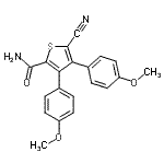 CAS#: 175276-46-7, 5-Cyano-3,4-Bis(4-Methoxyphenyl)-2-Thiophenecarboxamide
