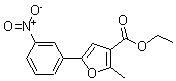 CAS 登录号：175276-71-8， 2-甲基-5-(3-硝基苯基)-3-呋喃羧酸乙酯