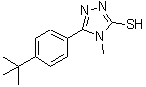 CAS#: 175276-75-2, 4-Methyl-5-[4-(2-Methyl-2-Propanyl)Phenyl]-4H-1,2,4-Triazole-3-Thiol