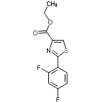 CAS 登录号：175276-93-4， 乙基2-(2,4-二氟苯基)-1,3-噻唑-4-羧酸酯